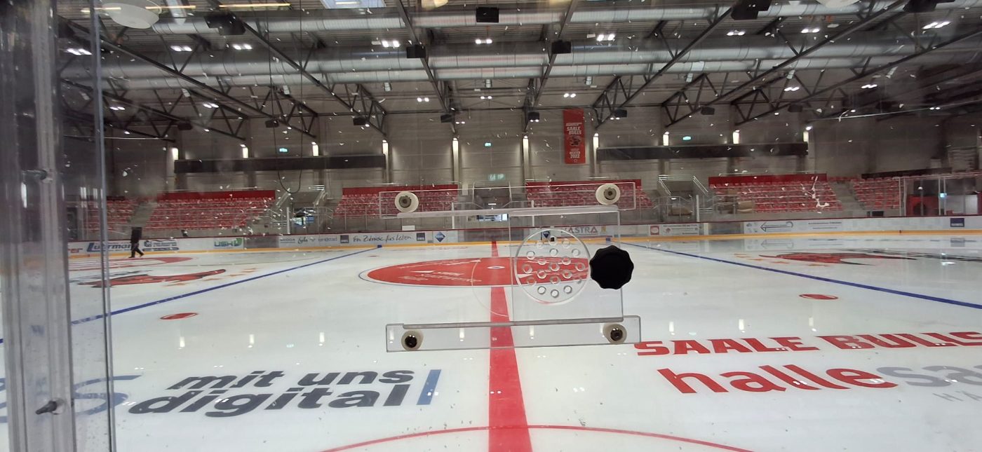 Polycarbonate puck / camera window built into the boards